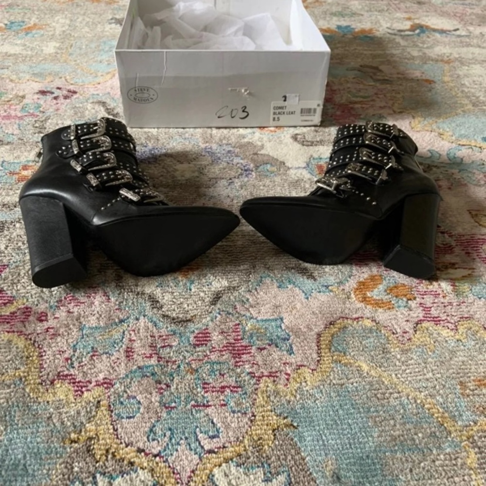 Steve Madden Buckle Booties